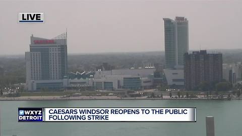 Caesars Windsor Casino & Hotel reopening Thursday morning