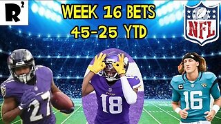 Week 16 prop bets! 45-25 YTD. MERRY CHRISTMAS TO ALL!