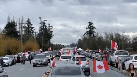 CANADIAN BLOCKADE HONKING!!!