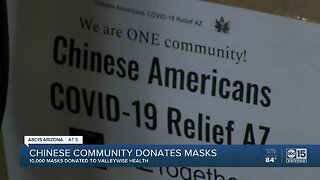 Chinese community donates masks