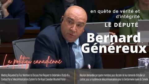 Le député Bernard Généreux pose de bonnes questions au sujet de Sinclair Technologies