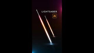 Create Lightsaber Vector in adobe illustrator #shorts