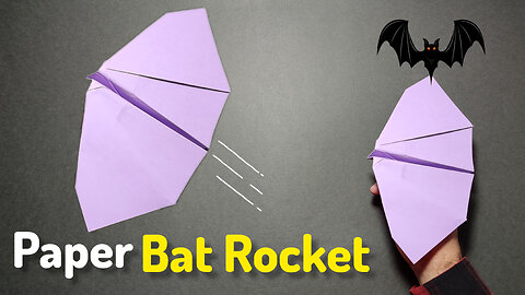 How to Make a "Paper Bat Rocket". DIY Crafts Origami