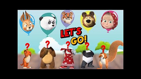 Let's go find the Masha and the Bear Character ,cocomelon, Joãzinho,Cody, Bebefinn Nursery rhymes