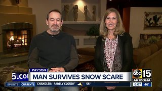 Couple speaks out after Valley man nearly buried by snow
