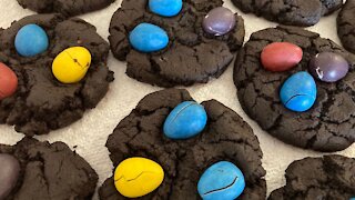 Chocolate Cadbury Mini Egg Cookies