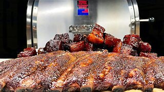 Pork Belly Burnt Ends & Pork Ribs | 1st Cook On The Ole Hickory Ultra Que
