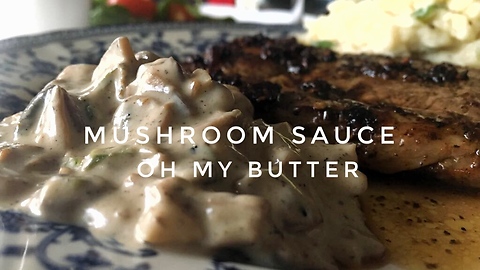 Mushroom Pepper Sauce Recipe |OH MY BUTTER| How to make Mushroom Sauce