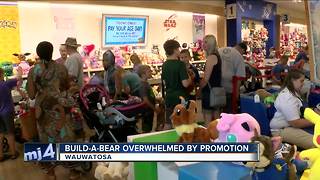 Build-A-Bear stores overwhelmed by promotion