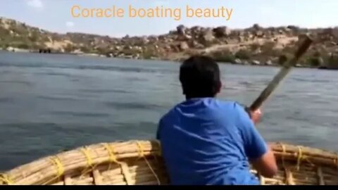 Coracle boating Hampi #tourvlog,#coracleboating,#beautifulriver,#rock,#naturelovers,#scenery