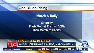 One Billion Rising flash mob and march Saturday