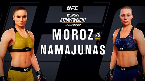 EA Sports UFC 3 Gameplay Rose Namajunas vs Maryna Moroz