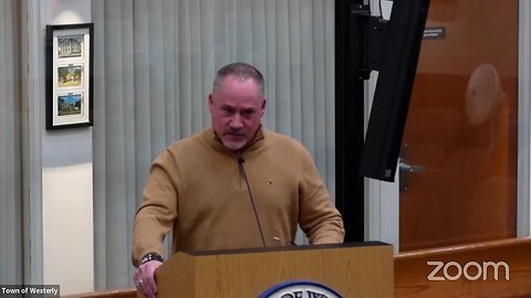 Westerly RI, Town Council Idles Bob Chiaradio At The Podium While They Engage In Ad Hoc Combative Discussion Of Whether Prior Meeting Minutes Are An Agenda Item