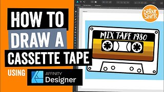 How to Draw A Cassette Tape using Affinity Designer.