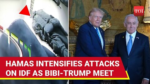 Hamas' Rocket Rain 'Hits' Israeli Chopper, 13 Soldiers 'Attacked' In Gaza As Trump-Bibi Meet In U.S