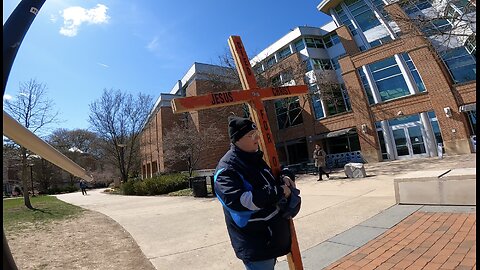 Penn State: Sinner Spits In My Face, Apathy Reigns Supreme, Preaching With Penn State Professor Once Again, Exalting Jesus Christ To Thousands of Students