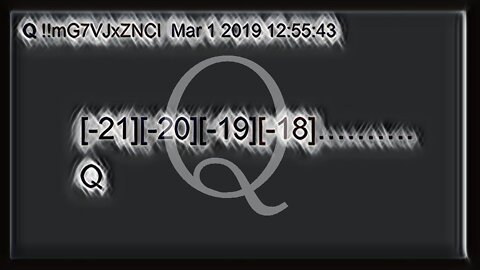 Q March 2, 2019 – The Countdown Continues