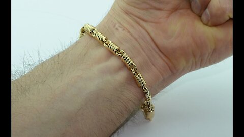 Handmade 18KT gold bracelet