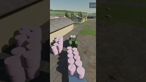 Bales And Nitrogen Farming Simulator 22 #shorts #fs22 #farming