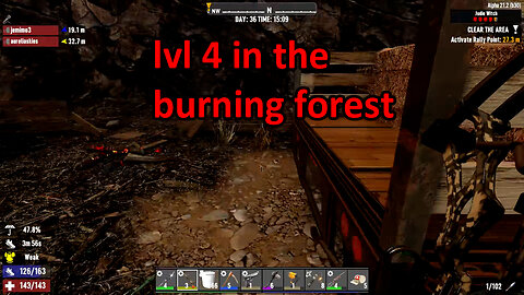 7D2D | burning forest| 10 1 24 |with Jen and oliva| VOD|