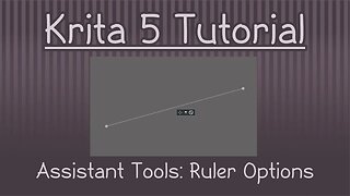 Krita 5.1 Tutorial: Assistant Tools - Ruler Options