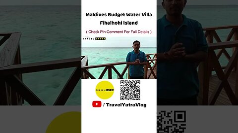 Maldives Budget Water Villa #shorts #travelyatra #watervilla