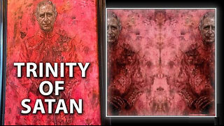 TRINITY OF SATAN: King Charles III's Official Portrait Is Clearly Demonic