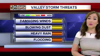 Storms still possible around Valley