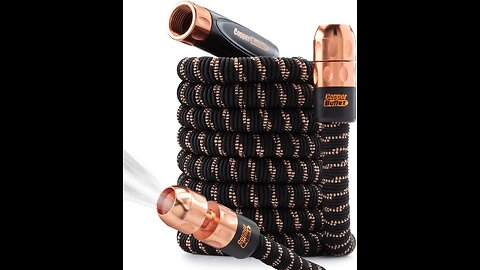 Pocket Hose Copper Bullet AS-SEEN-ON-TV Expands to 50 ft REMOVABLE Turbo Shot Multi-Pattern Nozzle