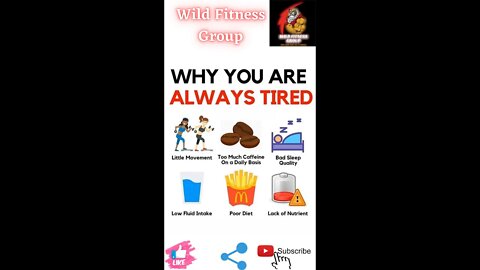 🔥Why are you always tired🔥#fitness🔥#wildfitnessgroup🔥#shorts🔥