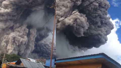 Insane Footage Of Volcano Eruption In Indonesia Is Apocalyptic