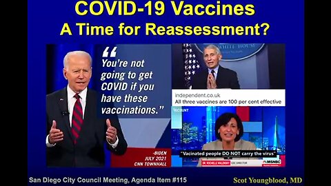 Dr Scott Young - COVID-19 Vaccines, Time For Reassessment - 9-17-22