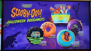 Scooby snacks at Krispy Kreme Scooby-Doo Doughnuts 🍩 Halloween 🎃