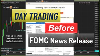 FOMC DayTradeToWin Before News Release FOMC Volatility