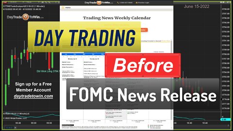 FOMC DayTradeToWin Before News Release FOMC Volatility