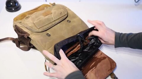 Yuhan Khaki Canvas DSLR Rucksack Backpack Unboxing & Overview