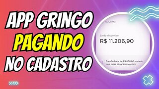 CADASTRE E GANHE: NOVO APP GRINGO QUE PAGA NO CADASTRO - APP PAGANDO POR CADASTRO 2023