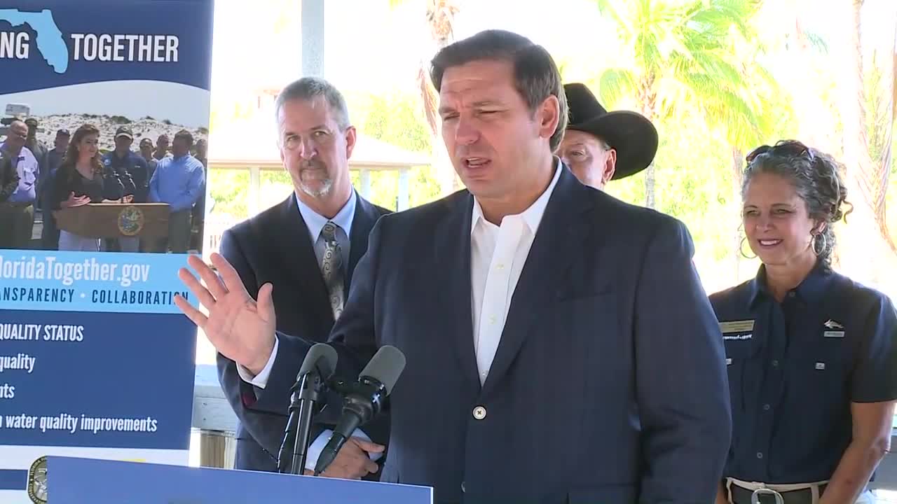 NEWS CONFERENCE: Gov. Ron DeSantis announces new online resource to monitor water quality