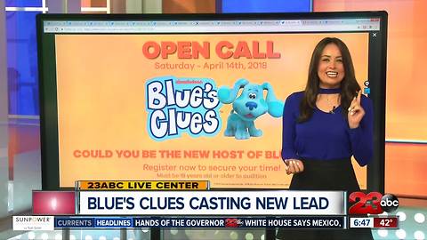 Blue's Clues Casting Lead Role