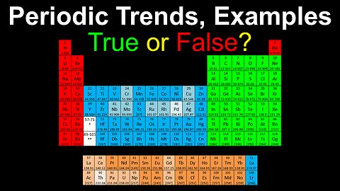 Periodic Table, Trends, Worked Examples - AP Chemistry