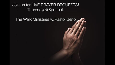 LIVE PRAYER REQUESTS! @8pm ET/ 5pm PT on 08/01/2024 | YOU ARE NOT ALONE!!!