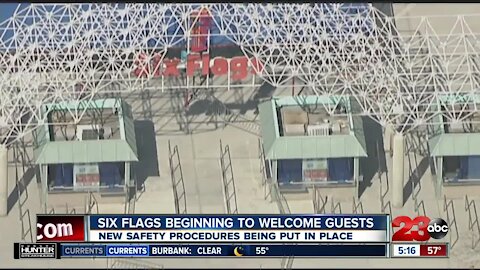 Six Flags beginning to welcome guests, new safety procedures being put in place