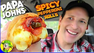 Papa John's® 👨‍🍳 SPICY PEPPERONI ROLLS Review 🌶️🍕🌀 ⎮ Peep THIS Out! 🕵️‍♂️
