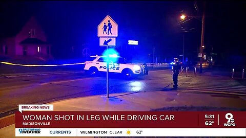 Woman shot while driving in Madisonville