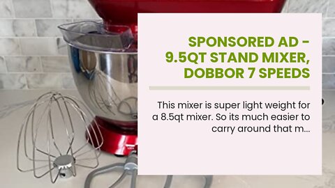 Sponsored Ad - 9.5QT Stand Mixer, DOBBOR 7 Speeds 660W Tilt-Head Kitchen Stand Mixer, Electric...