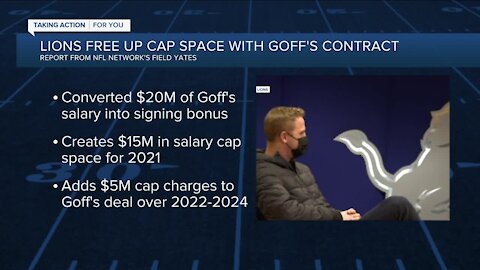 Lions re-work Goff's contract to free up cap space