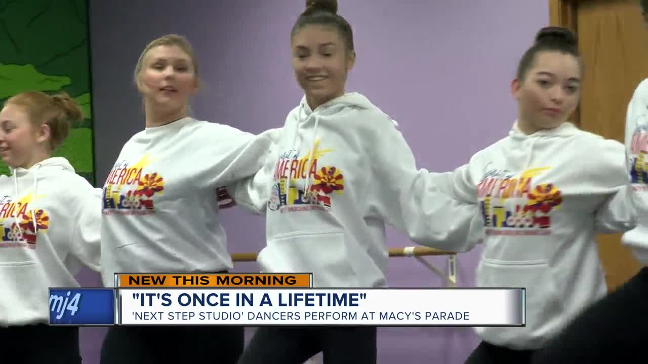'Next Step Studio' dancers perform at Macy's Thanksgiving Day Parade