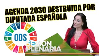 Diputada española destruye la Agenda 2030 en 15 minutos