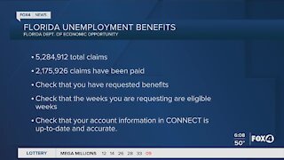 Florida unemployment benefit update