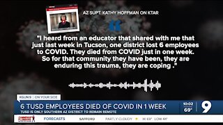 TUSD Supt. confirms 4 employees died of COVID in 5 days